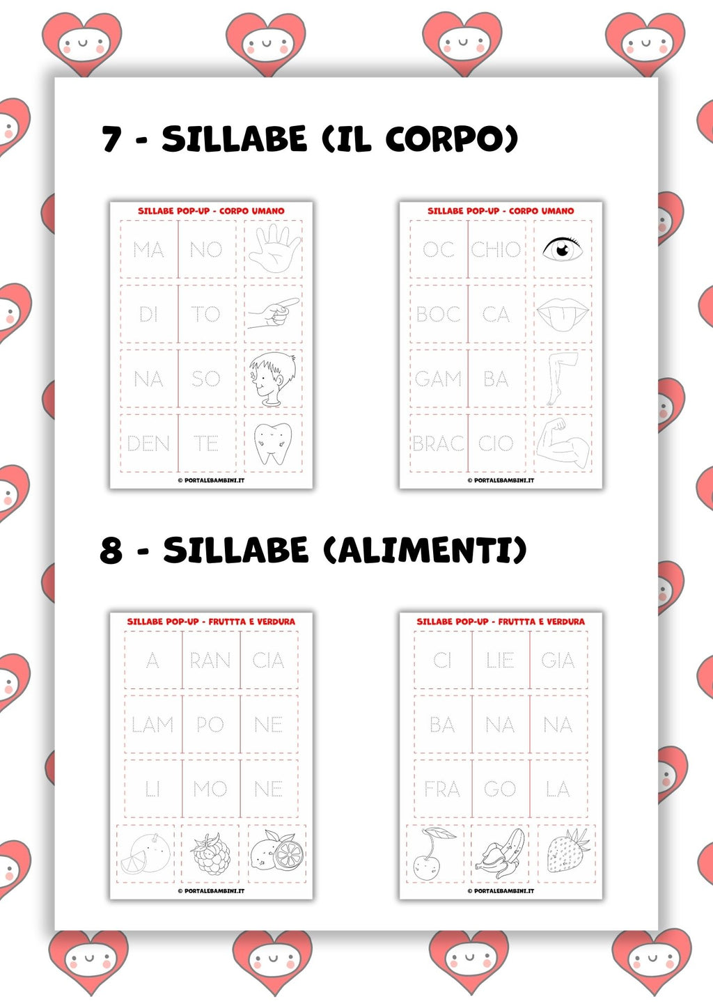 Lapbook e pop-up. Le sillabe