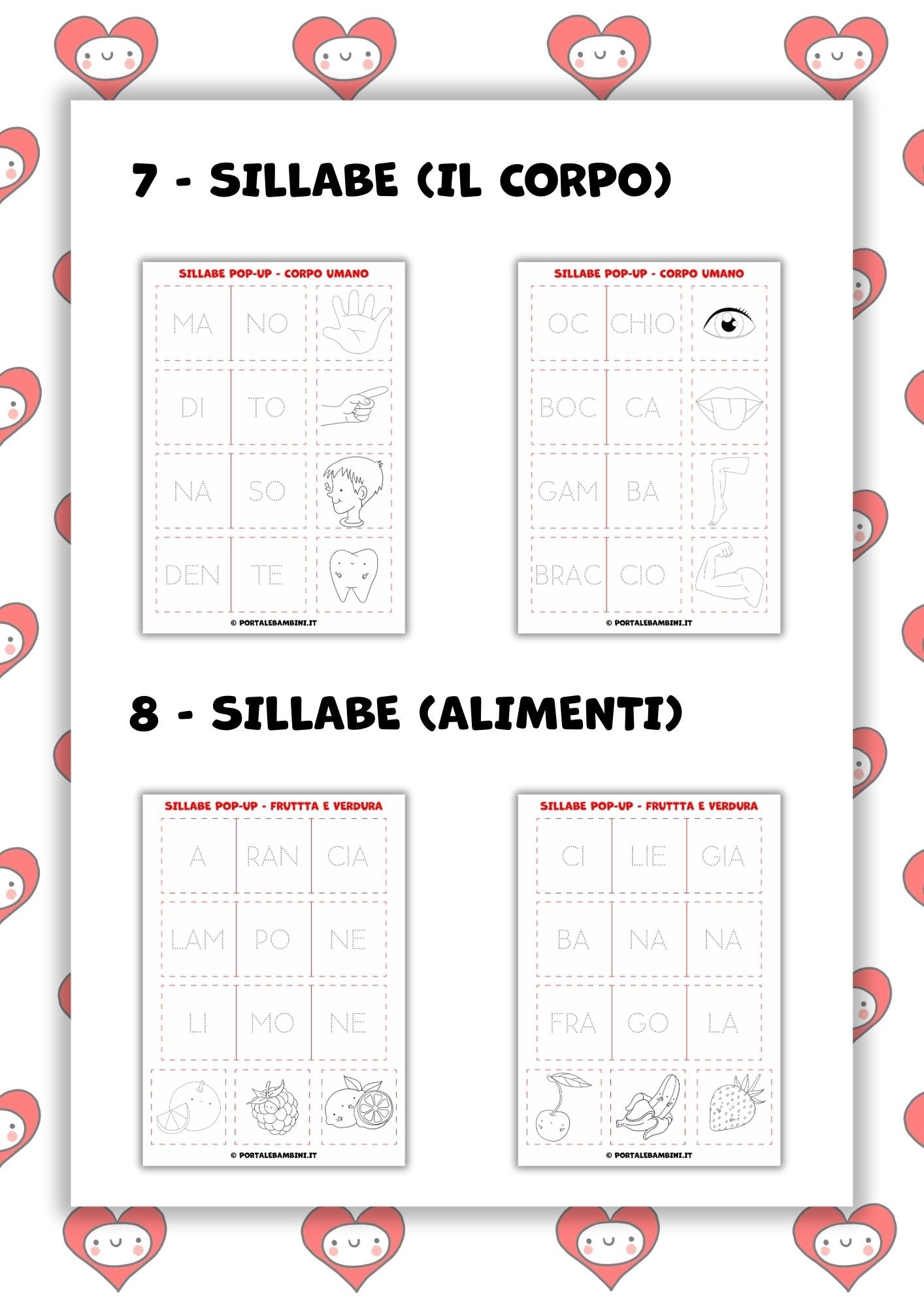 Lapbook e pop-up. Le sillabe