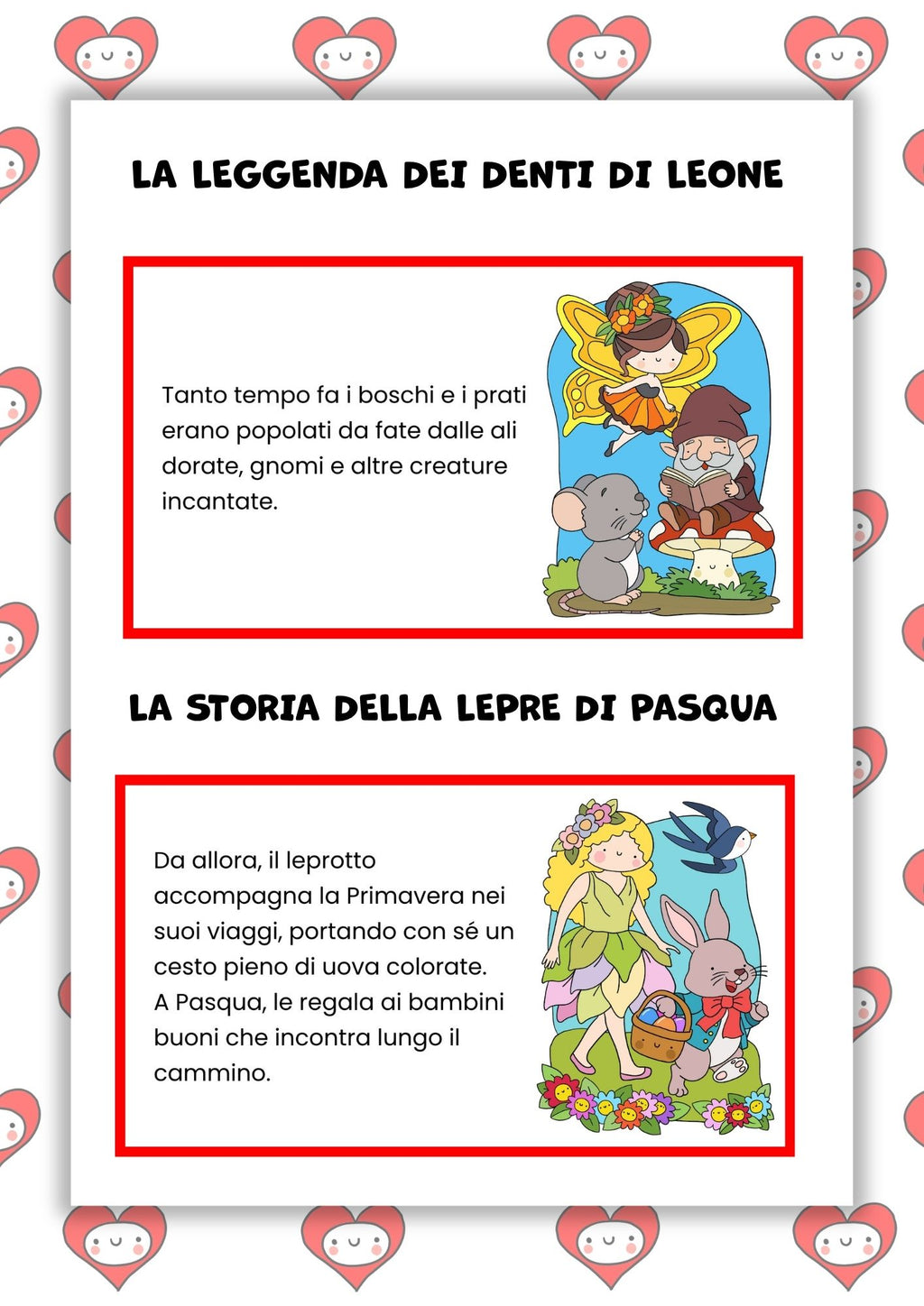 Lettura e comprensione. Primavera