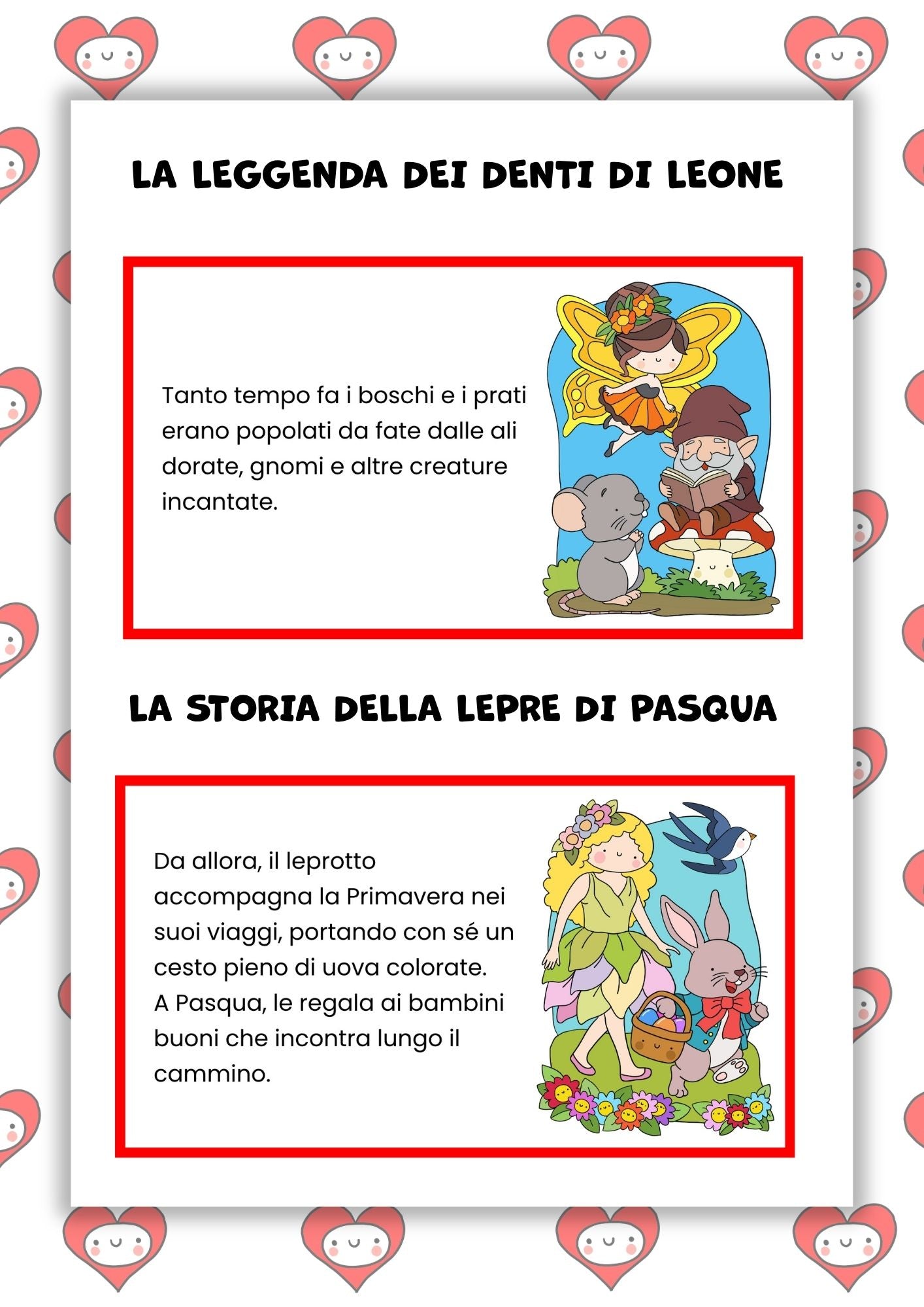 Lettura e comprensione. Primavera