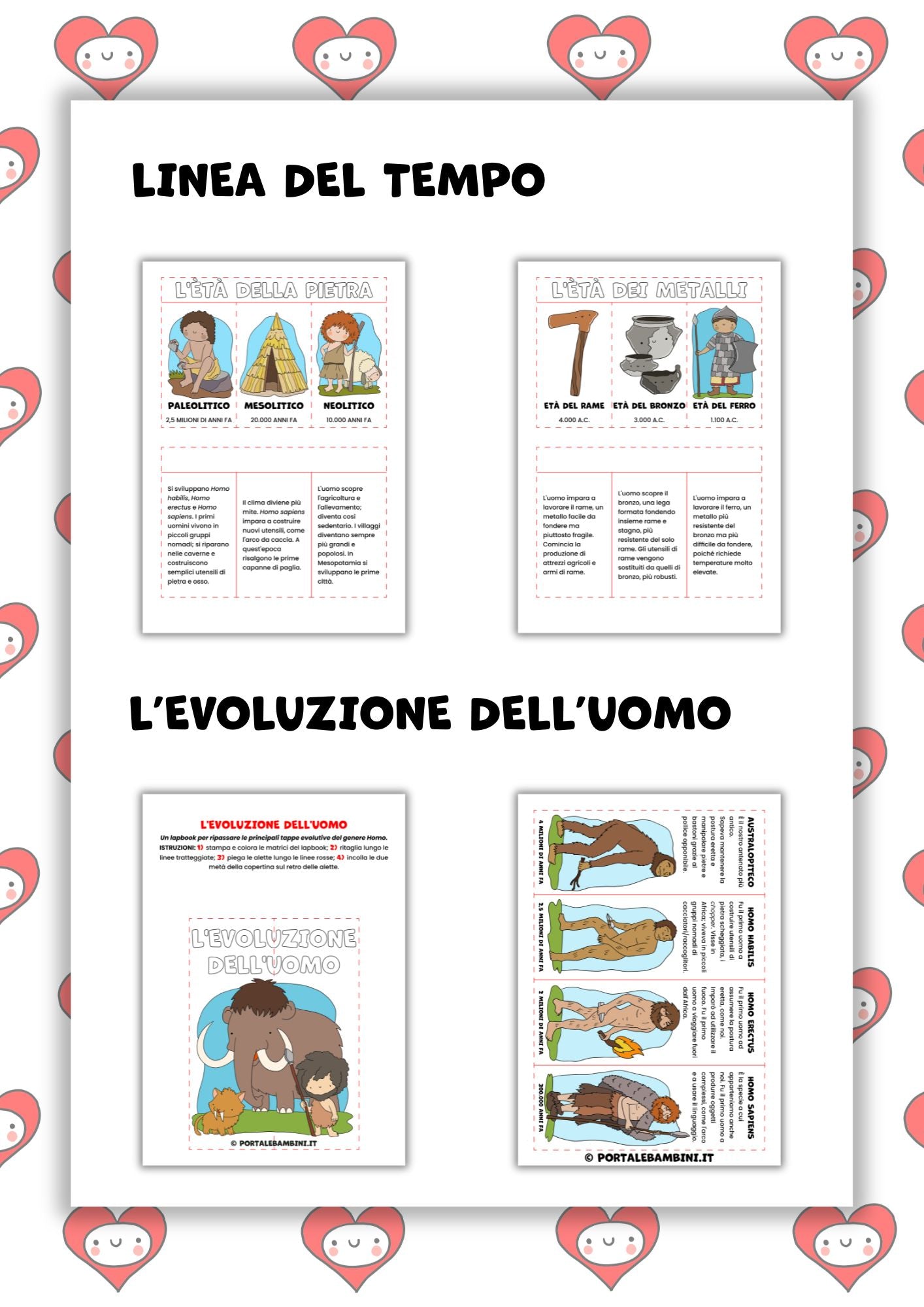 Lapbook e pop-up. La preistoria