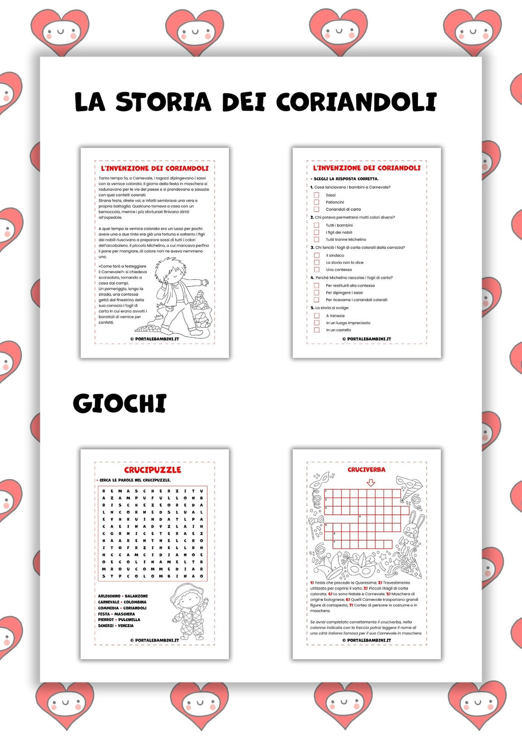 Lettura e comprensione. Carnevale