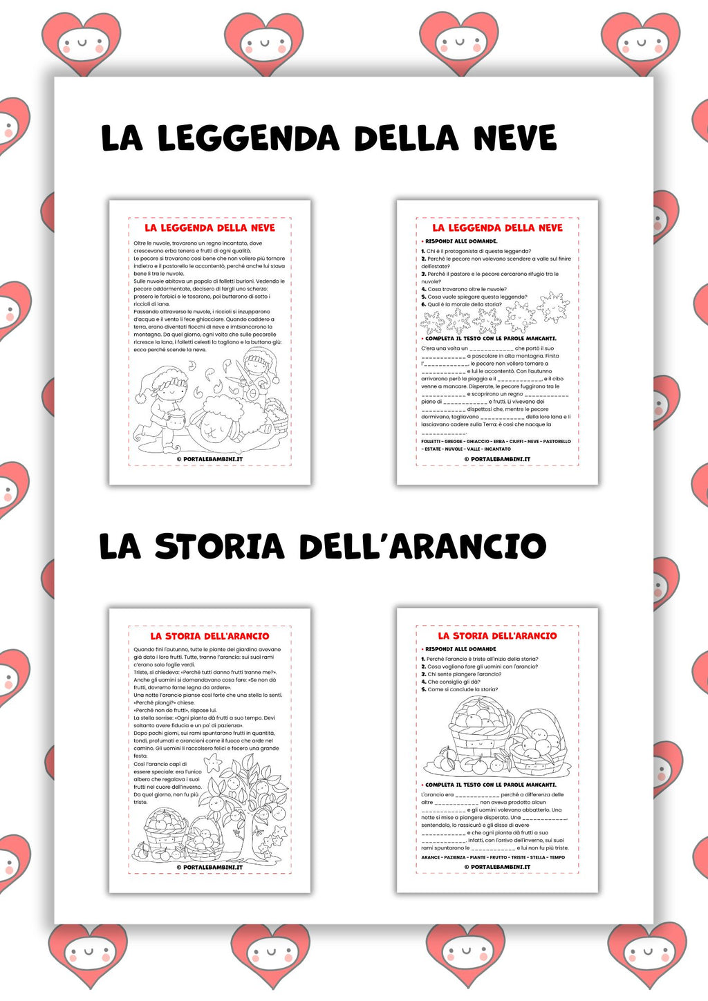 Lettura e comprensione. Inverno