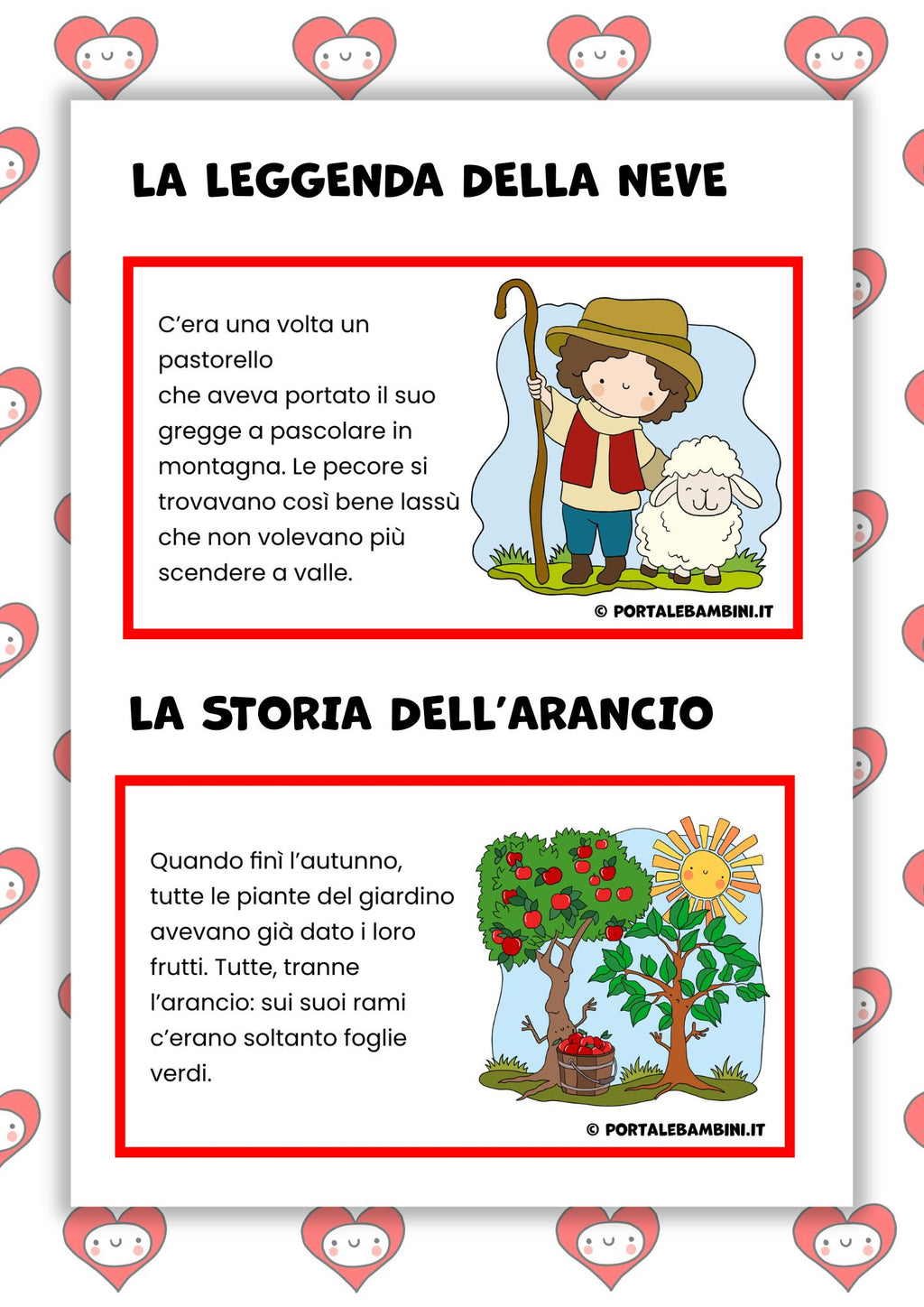 Lettura e comprensione. Inverno